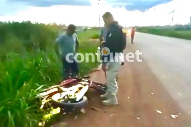 Pedreiro fica gravemente ferido após colisão entre camionete e motocicleta na BR-364
