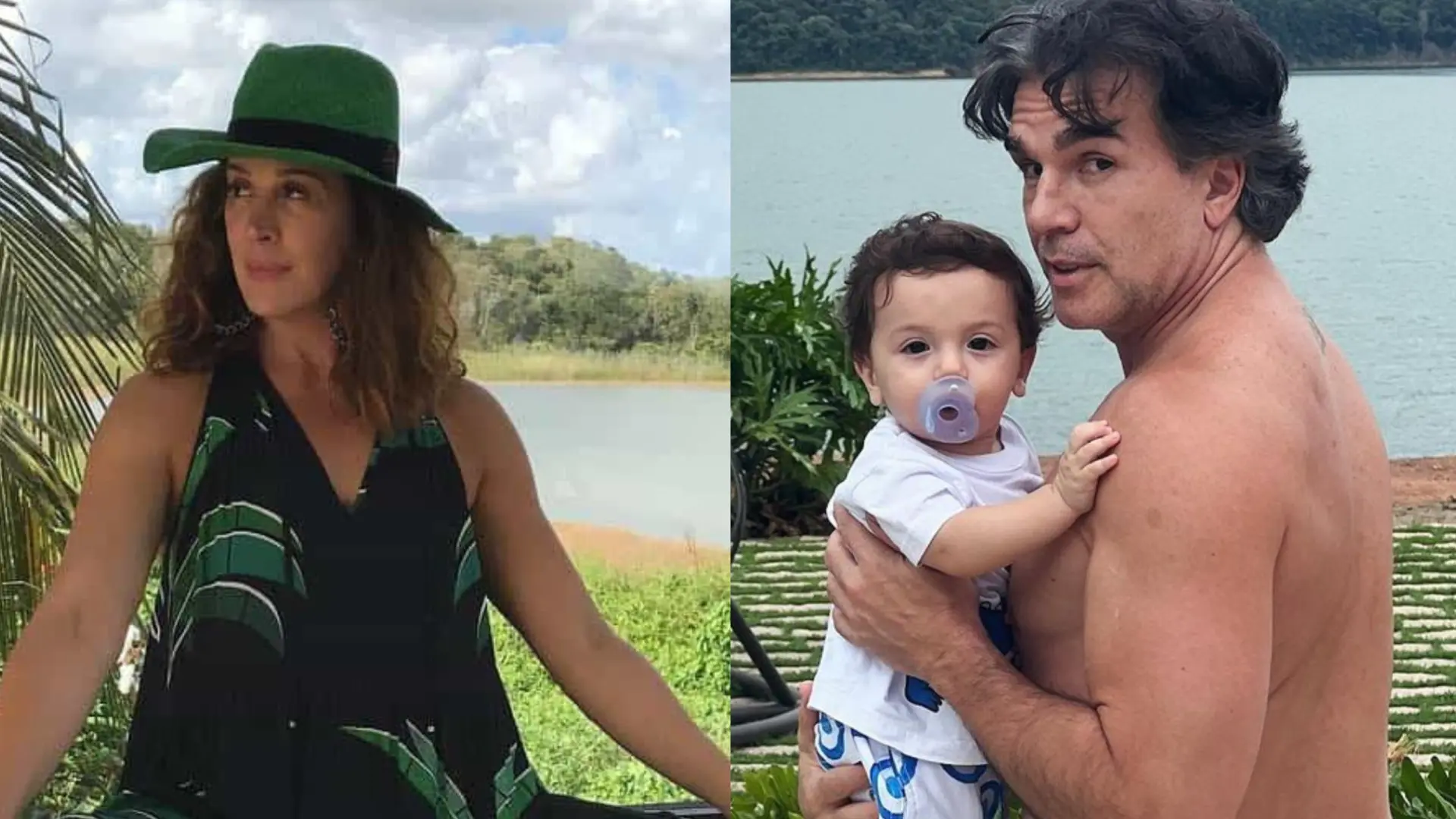 Cláudia Raia mostra imagens encantadoras do marido e do filho: “Amo”