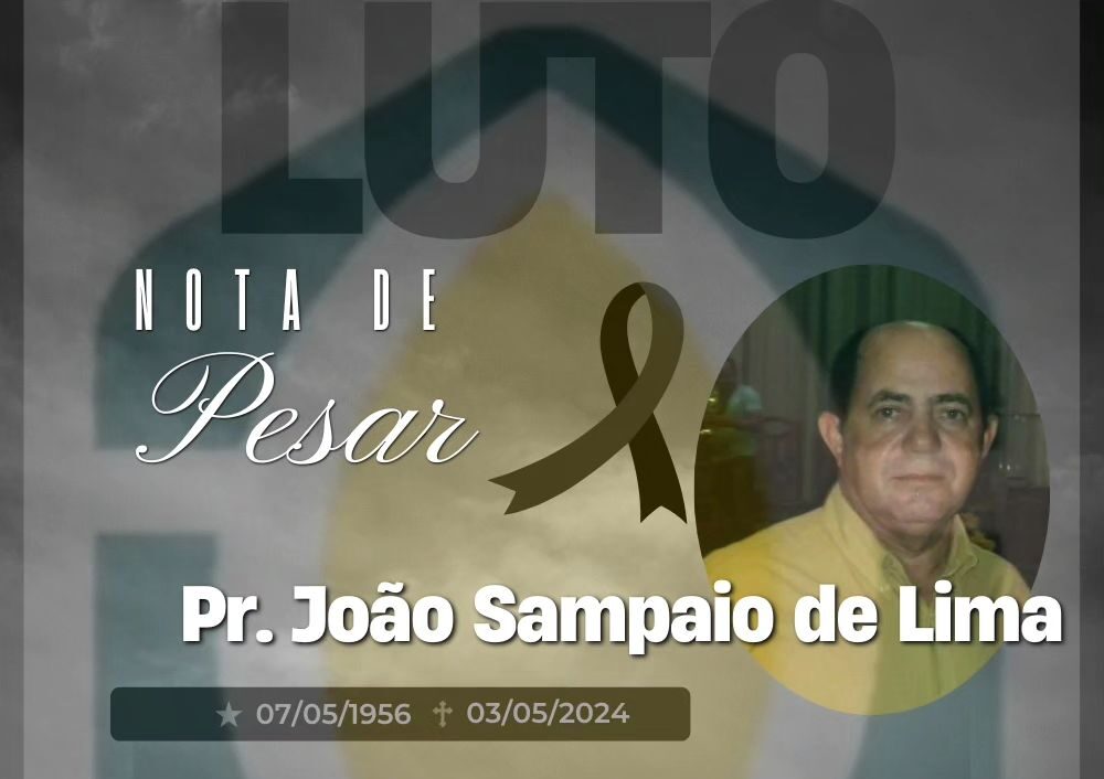 LUTO: Pastor João Sampaio de Lima morre aos 67 anos em Sena Madureira
