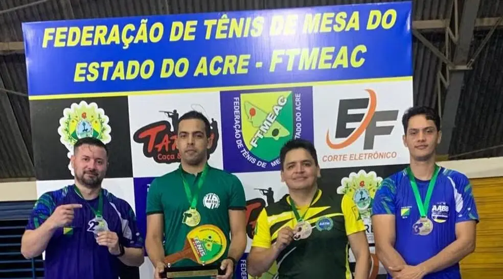2ª etapa do Acreano de Tênis de Mesa termina com mais três campeões definidos