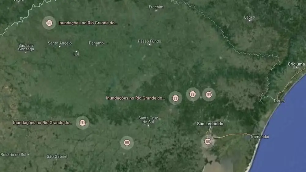 Inundação no RS: ferramentas do Google exibem áreas alagadas; confira