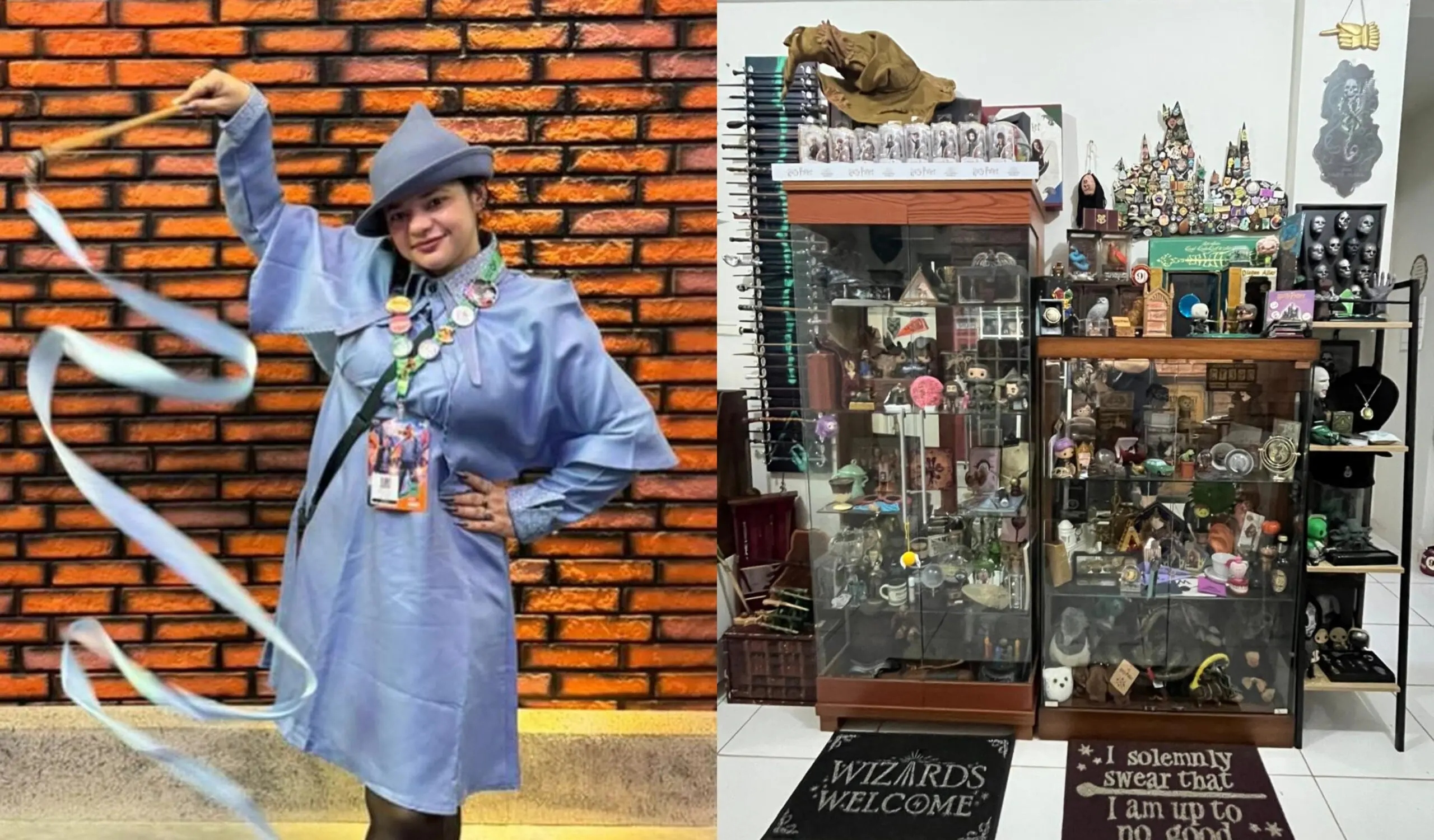 Orgulho Nerd: fã acreana de Harry Potter reúne acervo incrível de itens avaliados em mais de R$ 50 mil