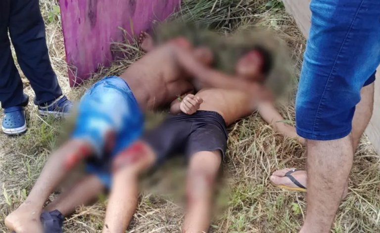 Trio que andava em moto fica ferido após acidente na BR-364; condutor não tinha CNH