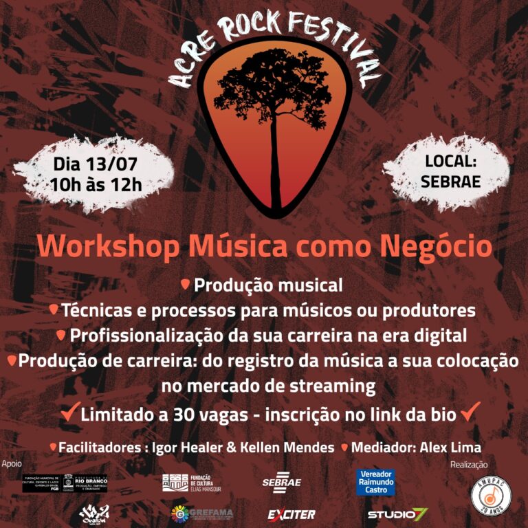 Abertas as inscrições para o Workshop Música com Negócio