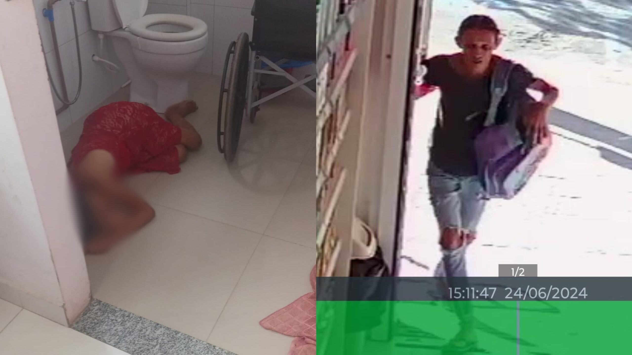 VÍDEO: cadeirante é acusada de fingir desmaio como distração enquanto mulher furta farmácia
