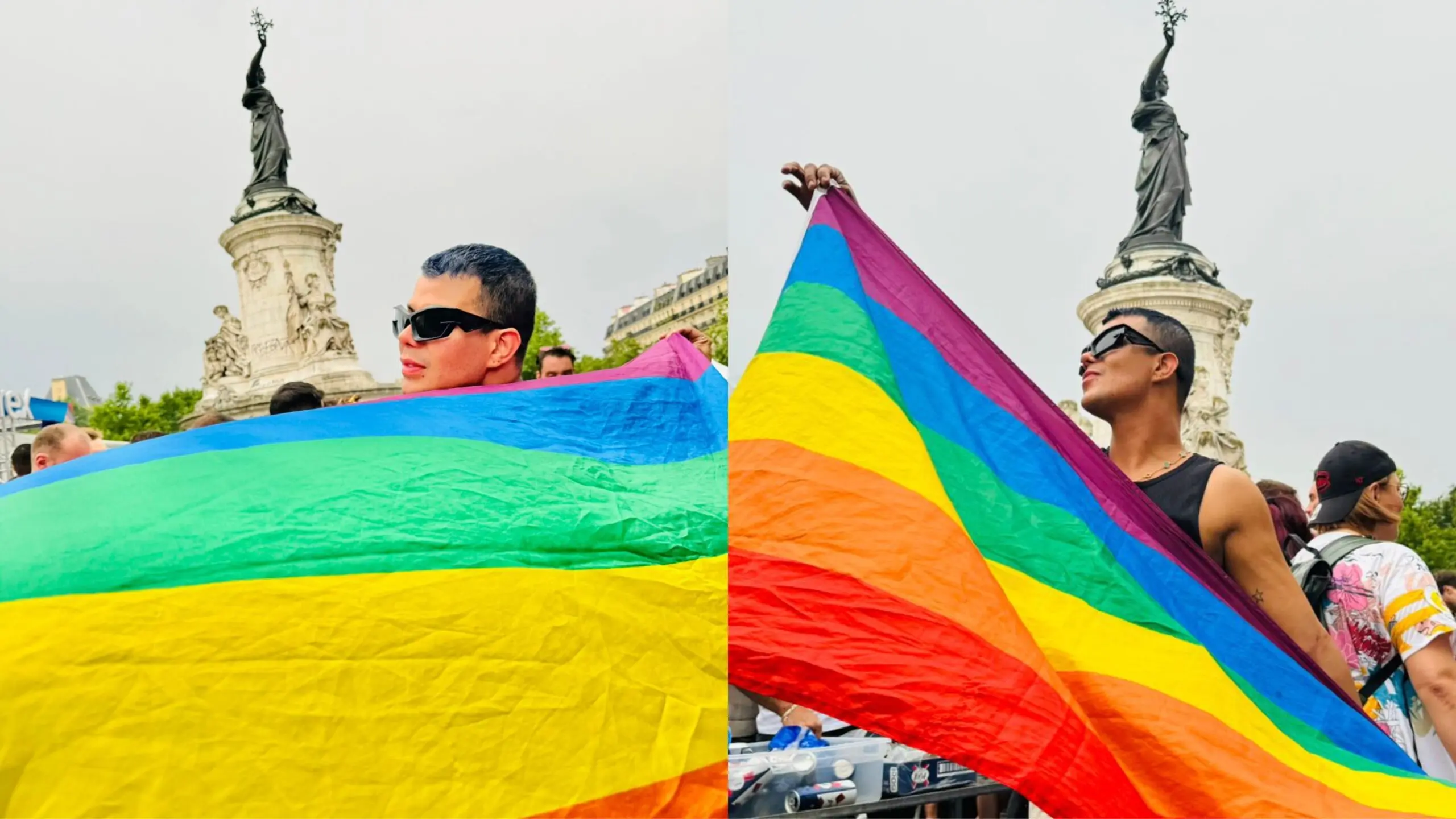 Do Acre e com 1 milhão de seguidores, influenciador participa da Parada LGBTQIA+ de Paris; FOTOS