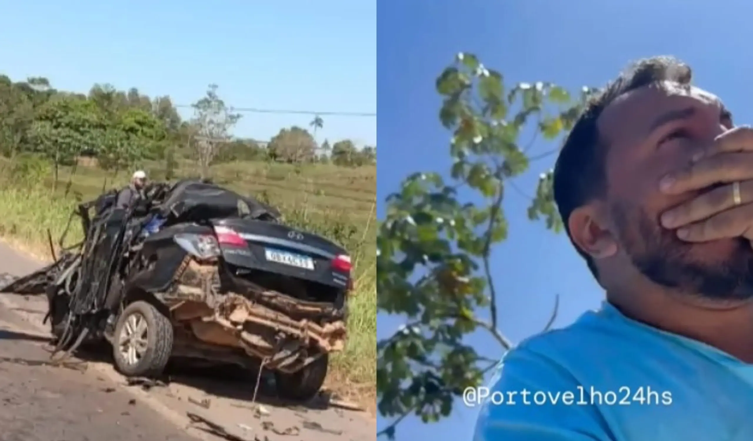 VÍDEO: homem morre após bater de frente com carreta na BR-364; motorista emociona web