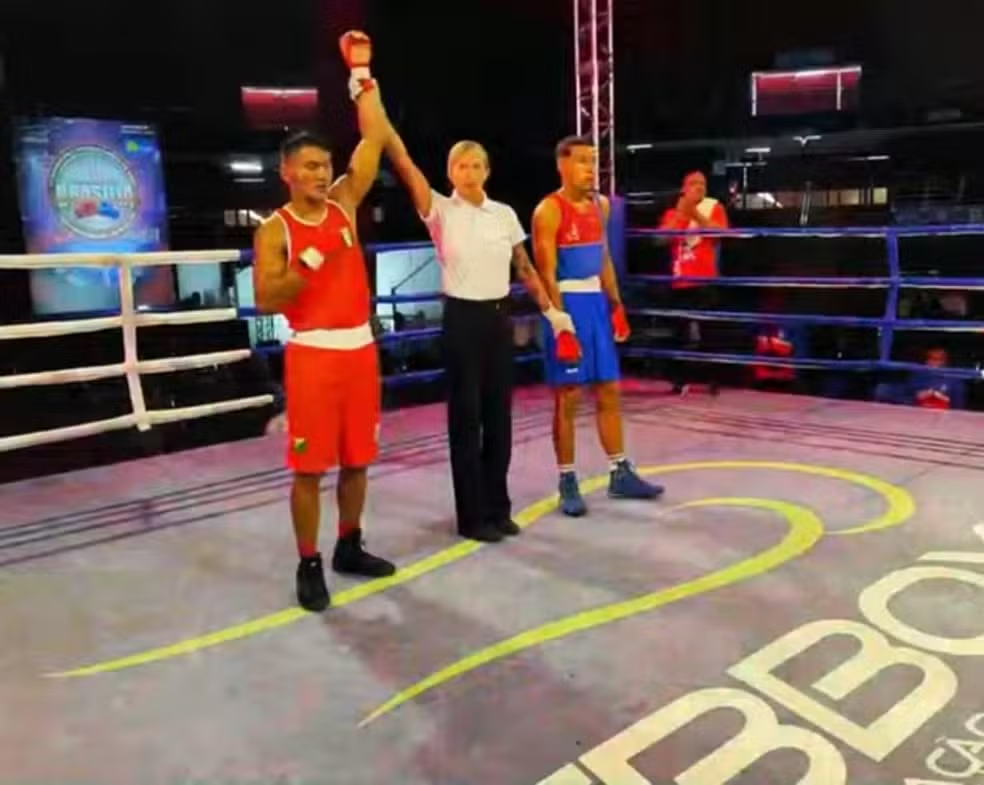 Com nocaute no 3º round, acreano estreia com vitória no Campeonato Brasileiro de Boxe
