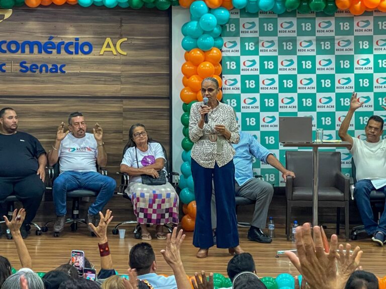 Mesmo sem a presença de Marcus Alexandre em evento, Marina declara: “Ele é o nosso candidato”