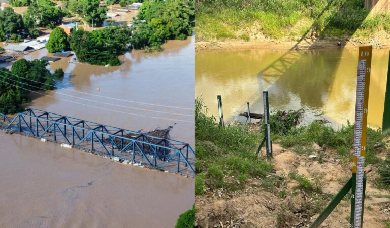 Da inundação à seca: Rio Acre chega a quase 1 metro em Brasiléia, após maior cheia da história