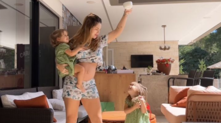 Virginia comemora 7º mês de gestação e relata: “Cansando mais rápido”