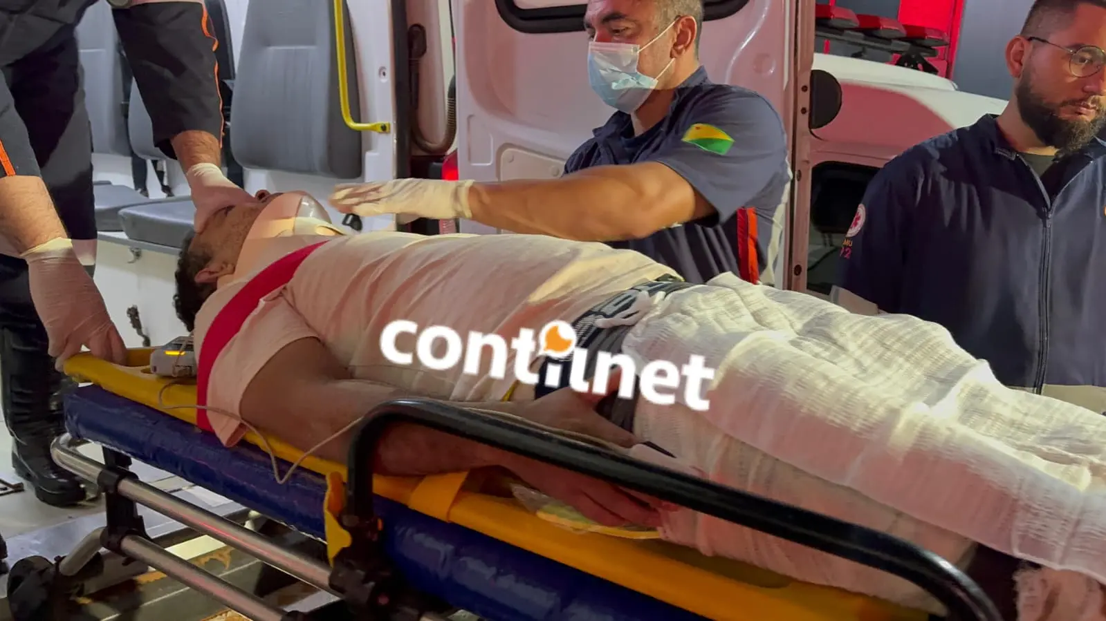 Motorista de aplicativo derrapa e cai embaixo da ponte com passageiro na zona rural de Rio Branco