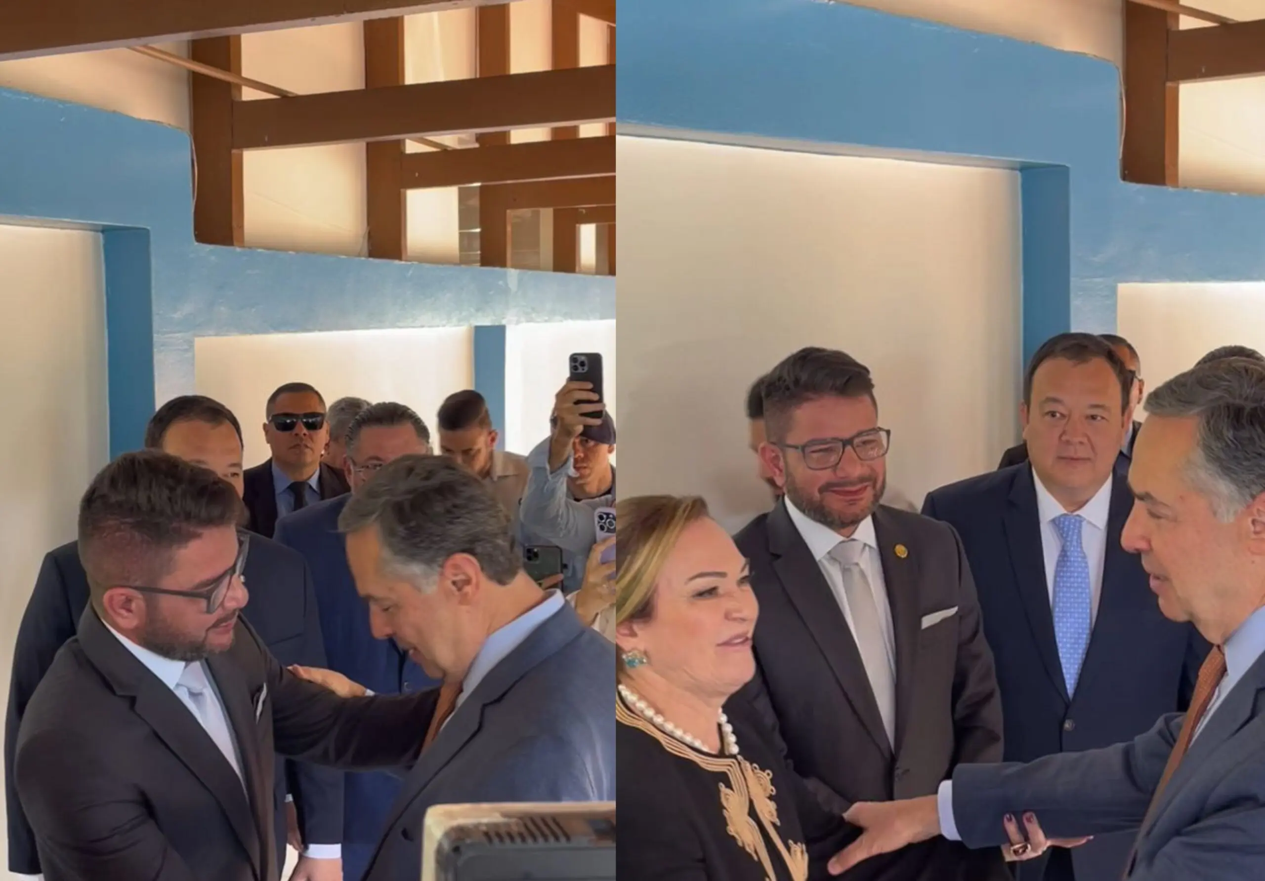 VÍDEO: ministro Barroso é recebido por Gladson e Regina Ferrari em agenda no Acre