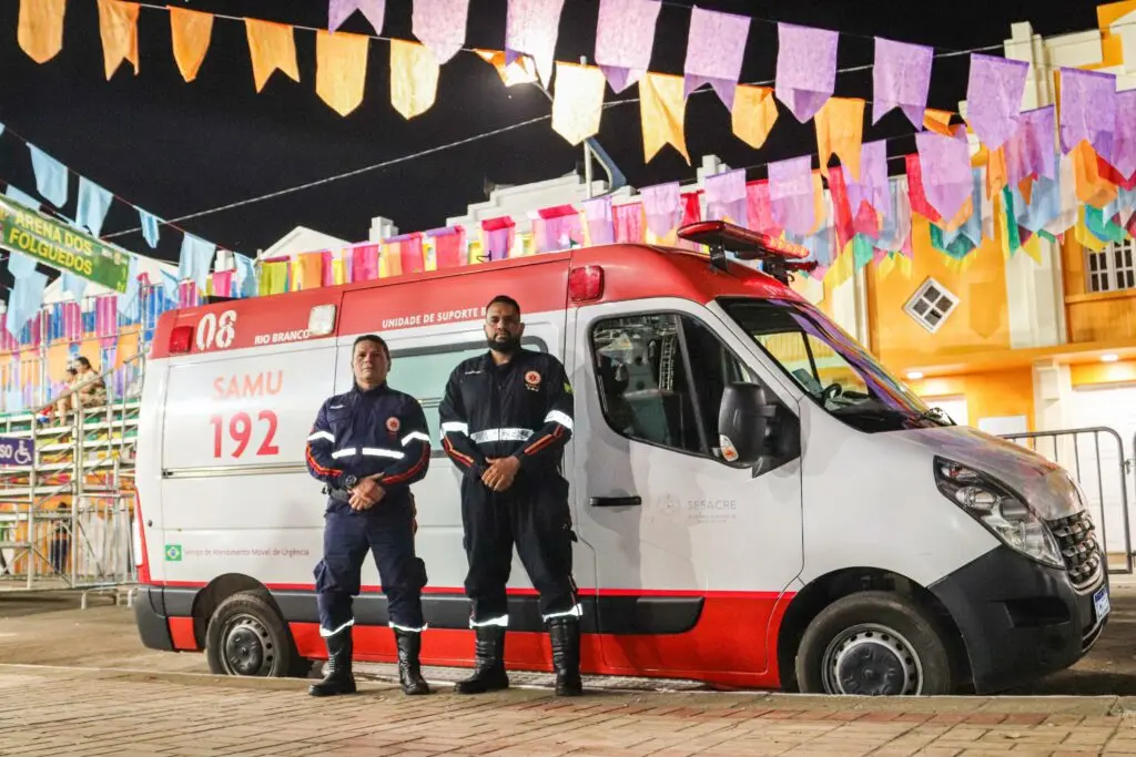 Governo disponibiliza Atendimento Móvel de Urgência durante todas as seis noites de Arraial Cultural