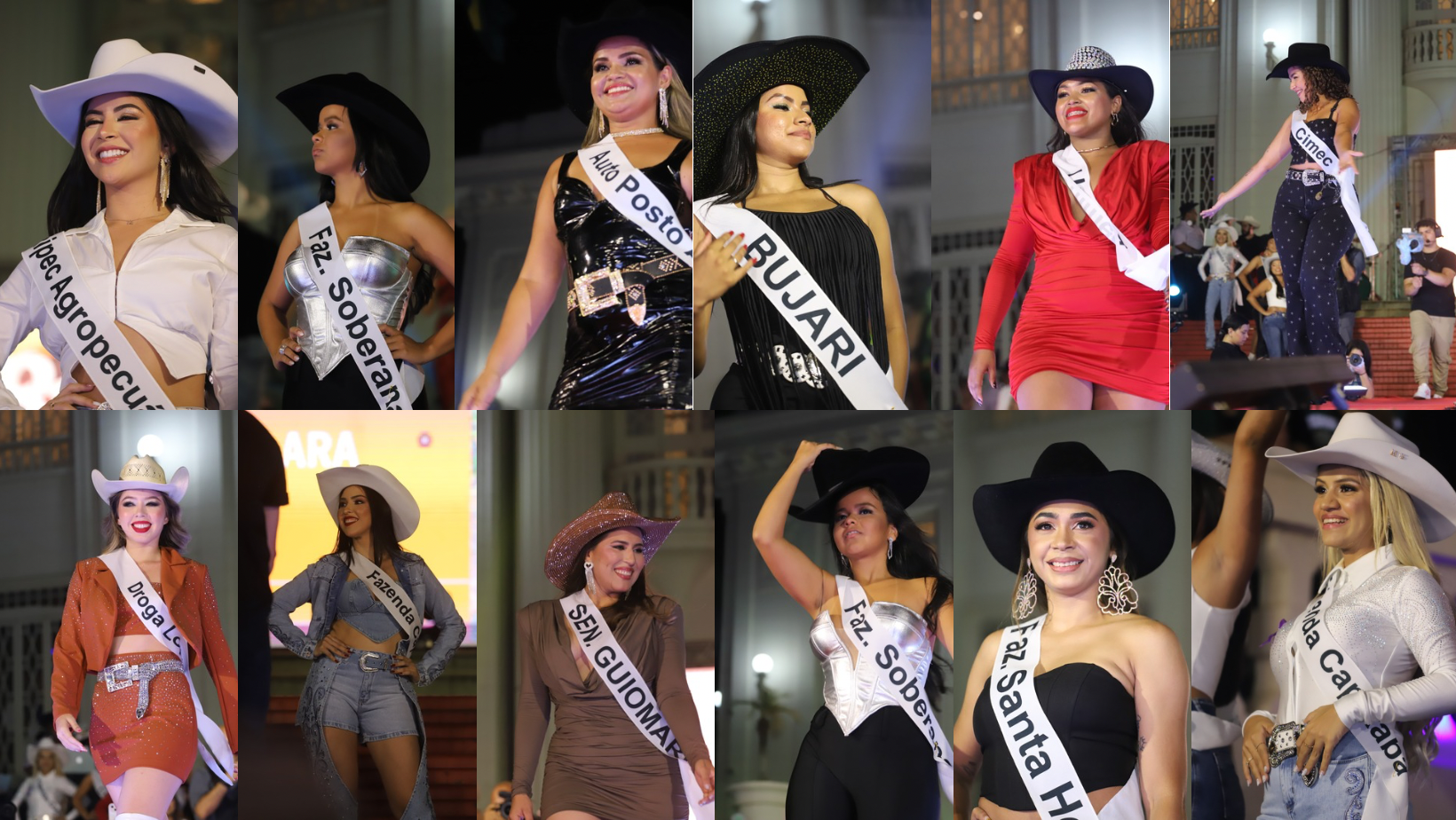 Candidatas fazem os primeiros desfiles em disputa pelo título de Rainha do Rodeio; FOTOS