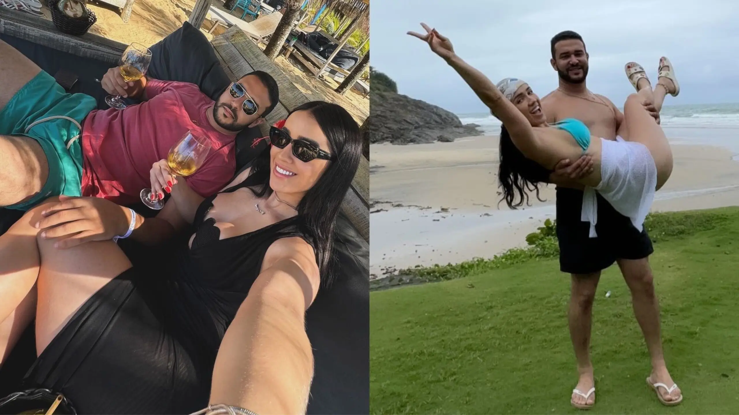 Em clima de romance, Juh Vellegas curte férias na Bahia com novo namorado; FOTOS