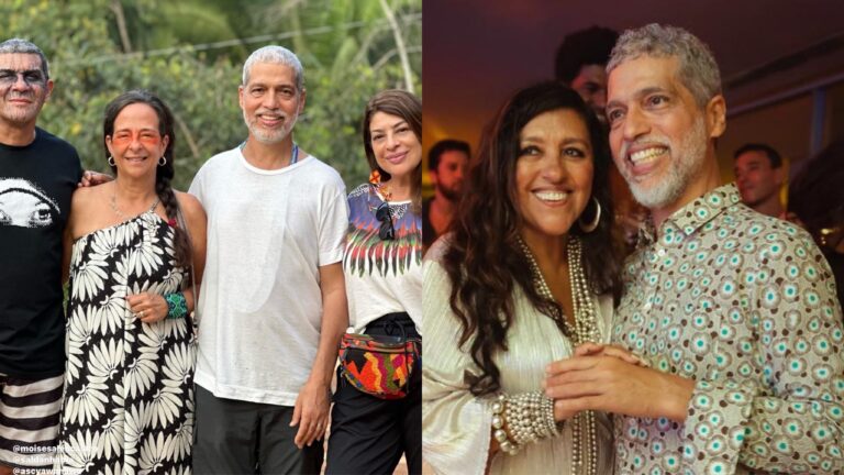 Cineasta Estevão Ciavatta, marido de Regina Casé, participa de festival em aldeia indígena no Acre