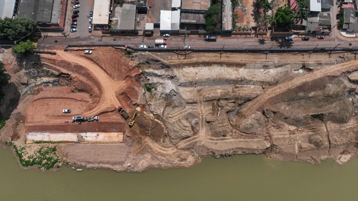 Governo avança na construção da Orla do Quinze, em Rio Branco; VEJA FOTOS