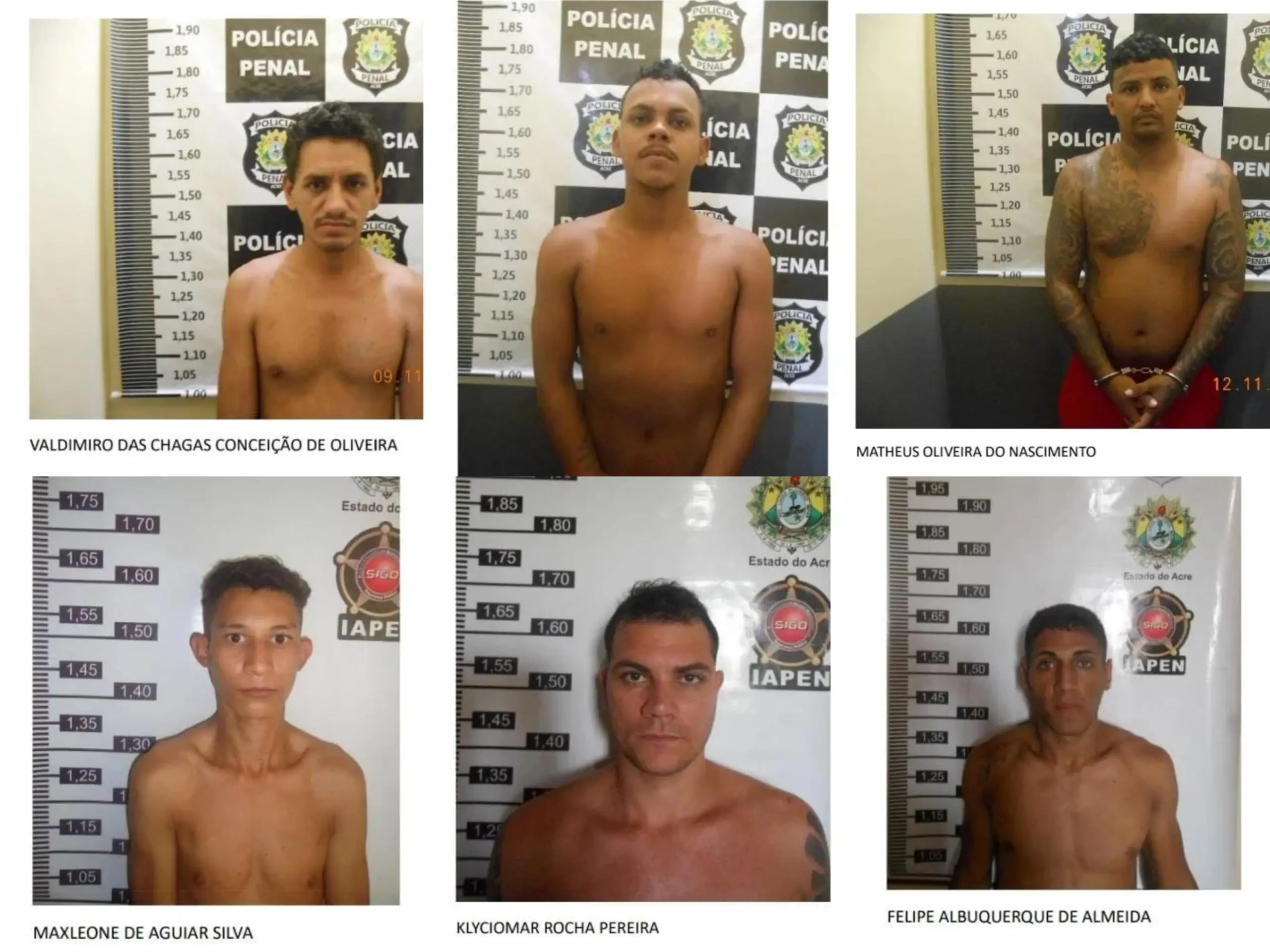 Detentos conseguiram fugir de presídio após quebrar parede; grupo é considerado de alta periculosidade