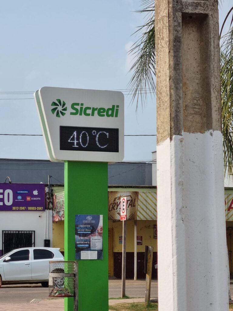 Com onda de calor intensa, termômetro de cidade do Acre marca 40°C nesta terça-feira