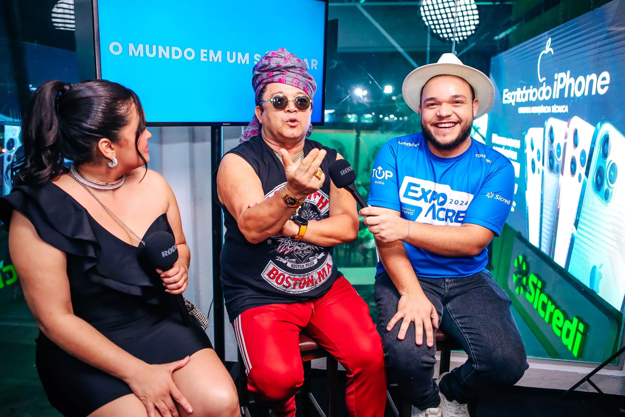 Wanderley Andrade abre transmissão do ContilNet e marca presença pela 1ª vez na Expoacre; VÍDEO