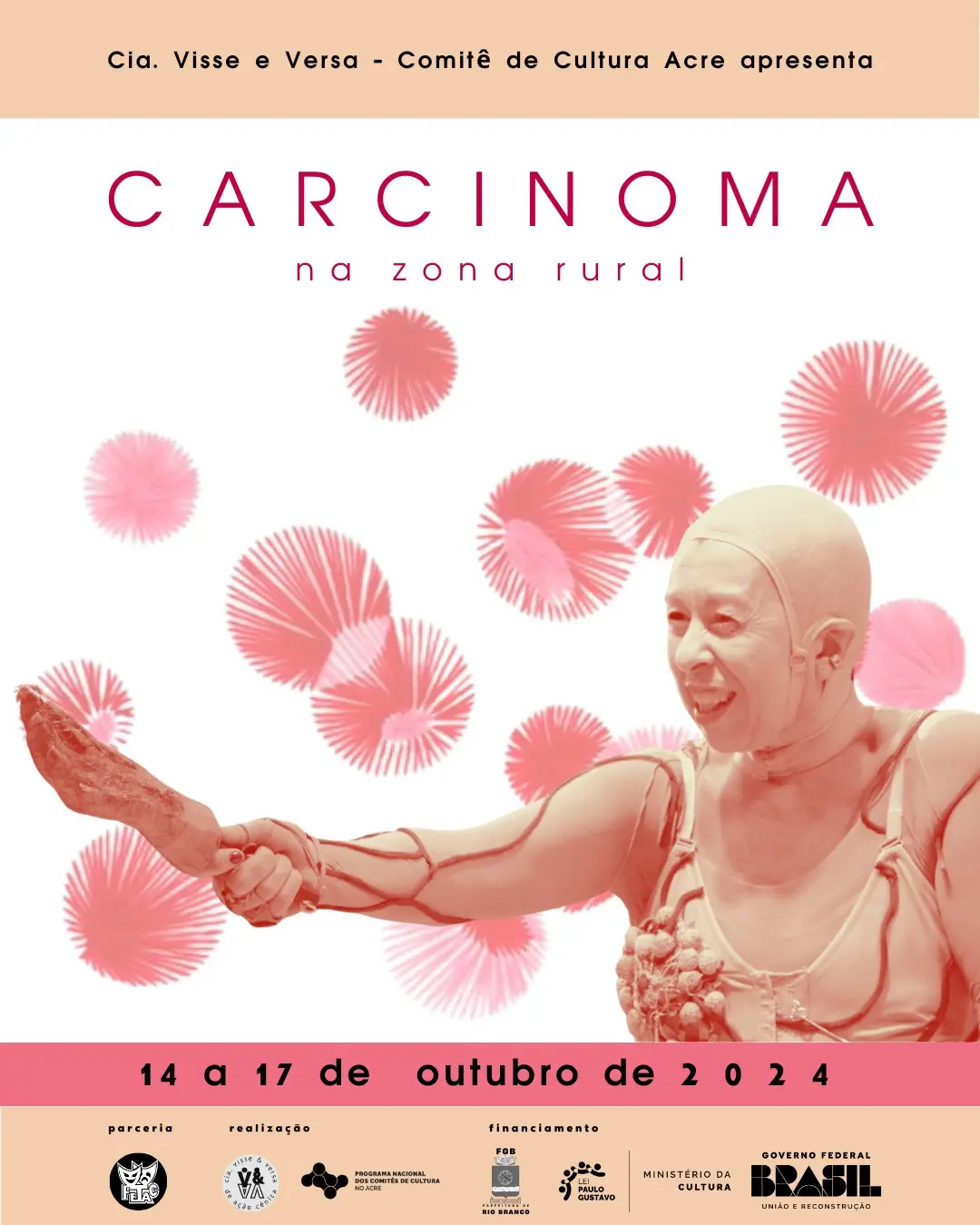 Espetáculo “Carcinoma” promove consciência sobre câncer de mama na zona rural de Rio Branco