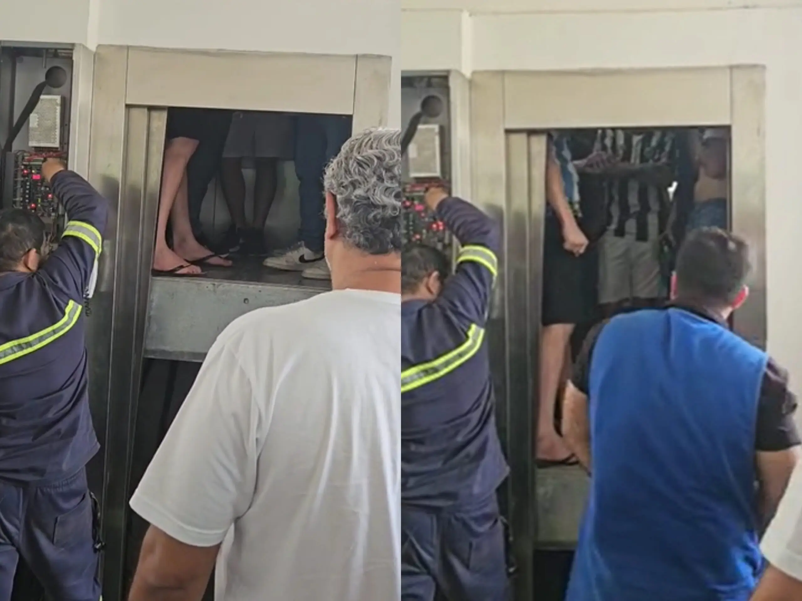 VÍDEO: alunos ficam presos dentro de elevador na Ufac e técnicos são acionados