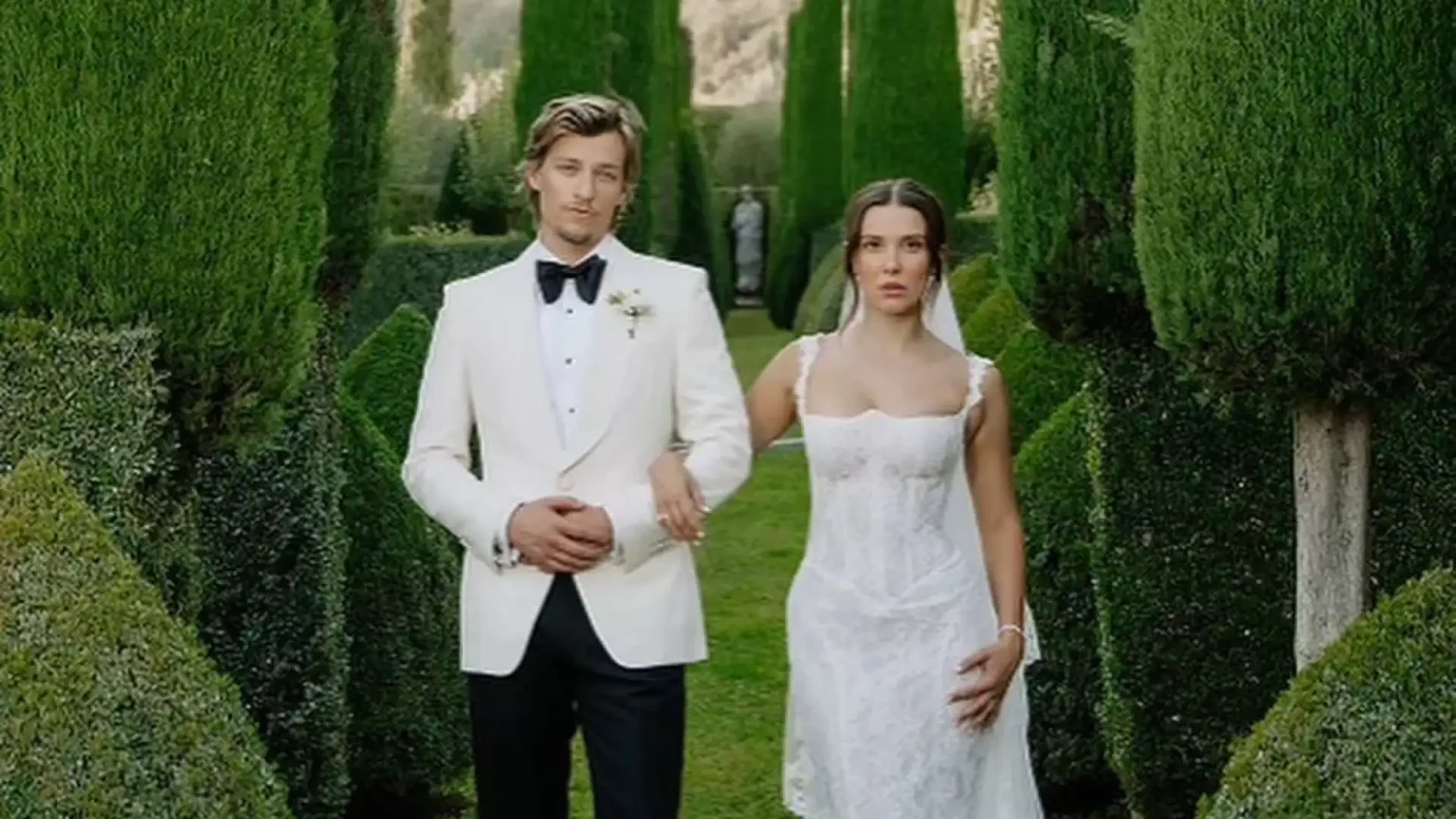 Ator de ‘Stranger Things’ oficializou o casamento de Millie Bobby Brown