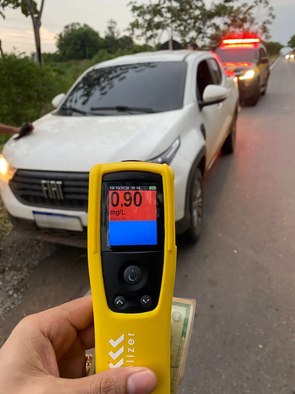 Motorista embriagado é perseguido por 11 km pela PRF após ultrapassagem perigosa