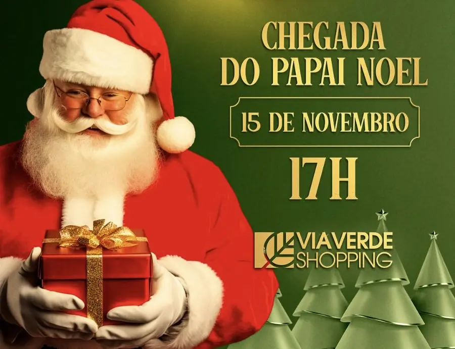 Via Verde Shopping anuncia a Chegada Mágica do Papai Noel e inaugura a temporada de Natal