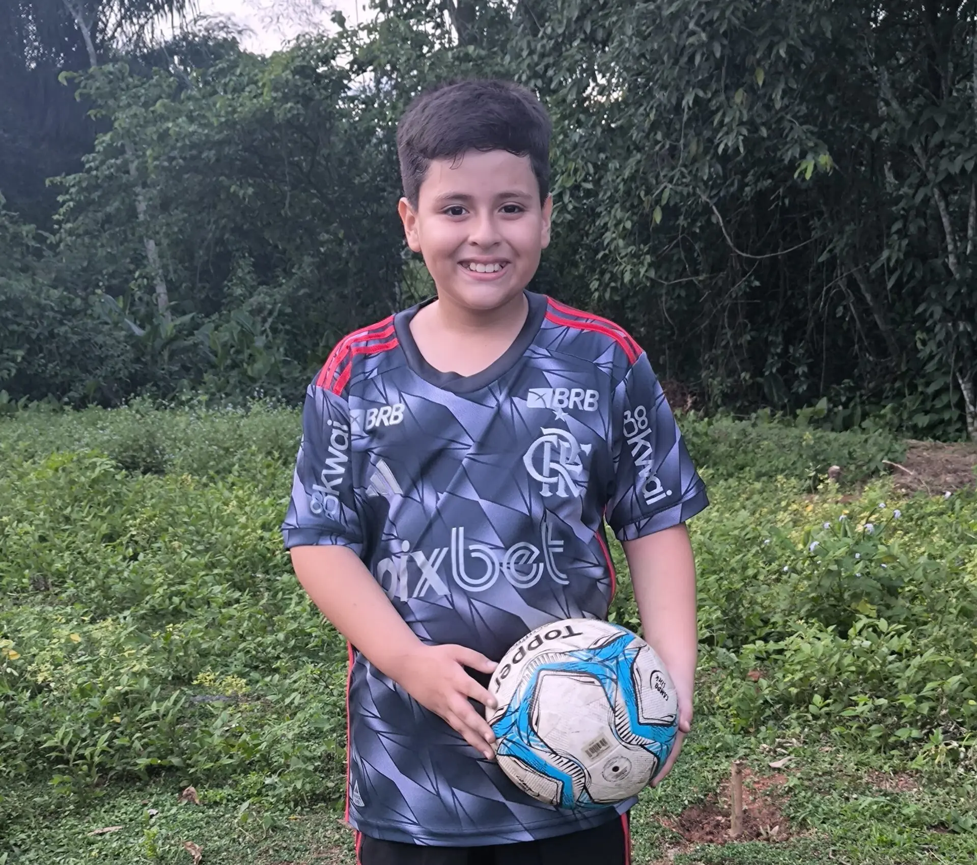 Acreano de 10 anos faz apelo para conhecer jogadores do Flamengo em jogo no Acre; ASSISTA