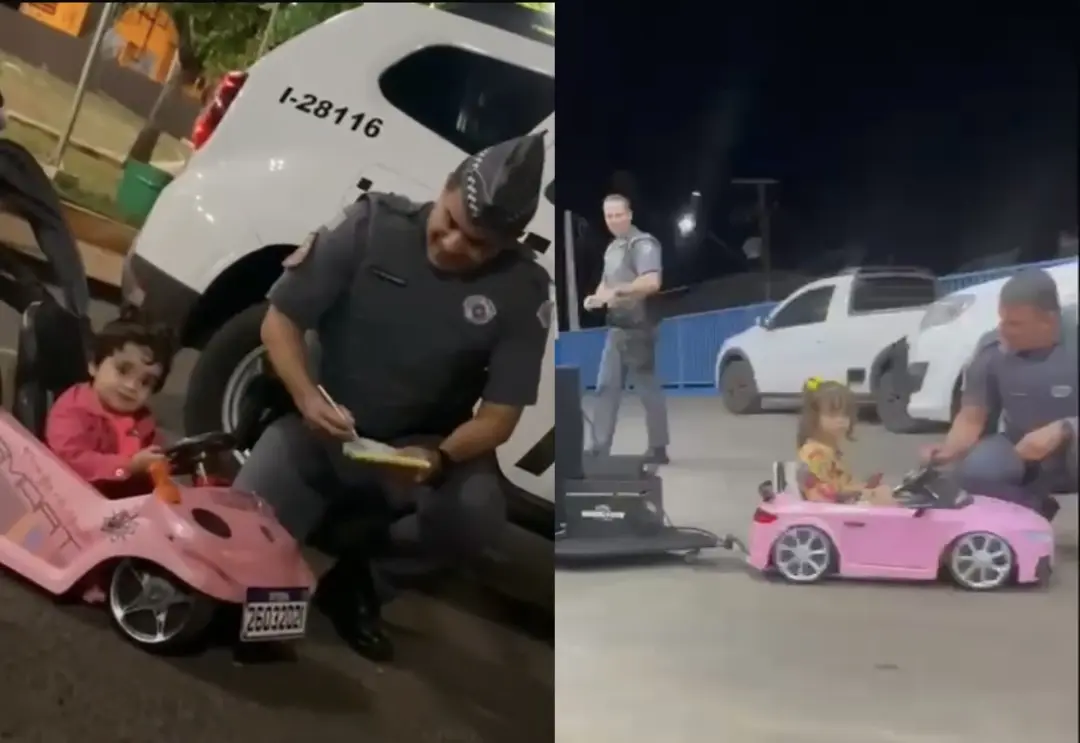 Mini motorista exagera no som automotivo, é parada na blitz e policial não perdoa