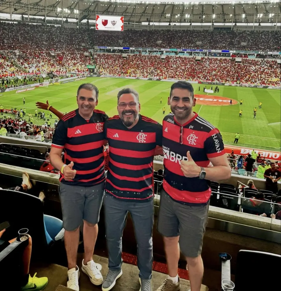 Flamengo x Atlético: Alan Rick assiste partida do primeiro jogo da final da Copa do Brasil