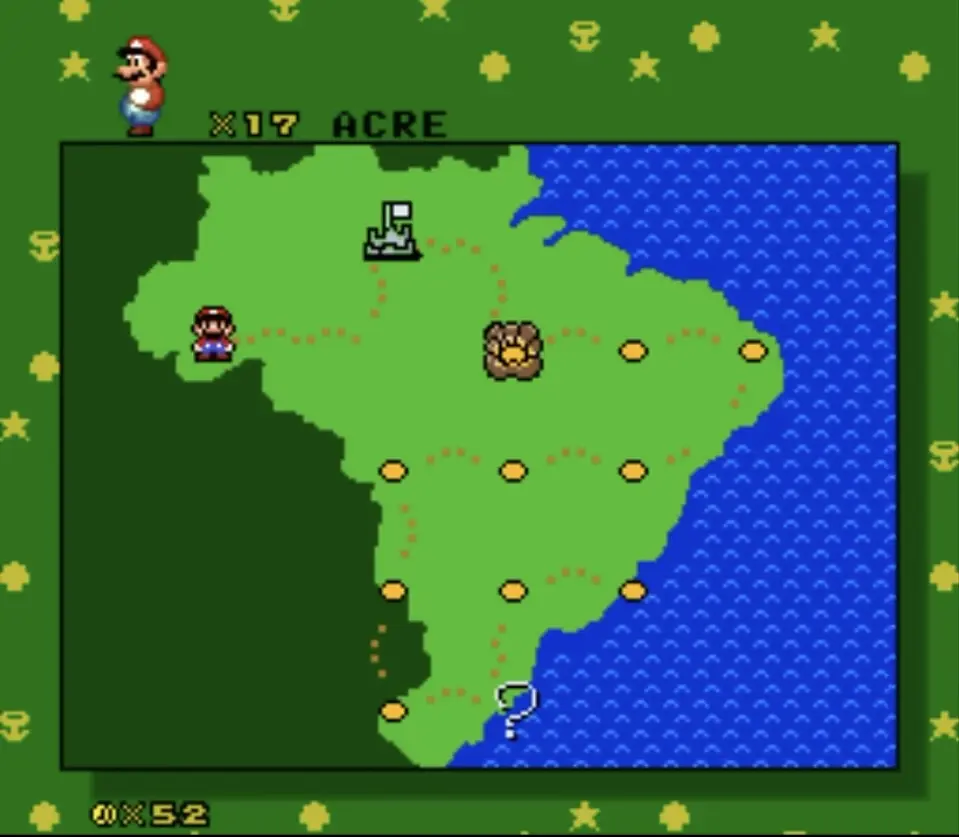 Nostalgia: fã cria versão de Super Mario no Brasil com passagem do encanador no Acre