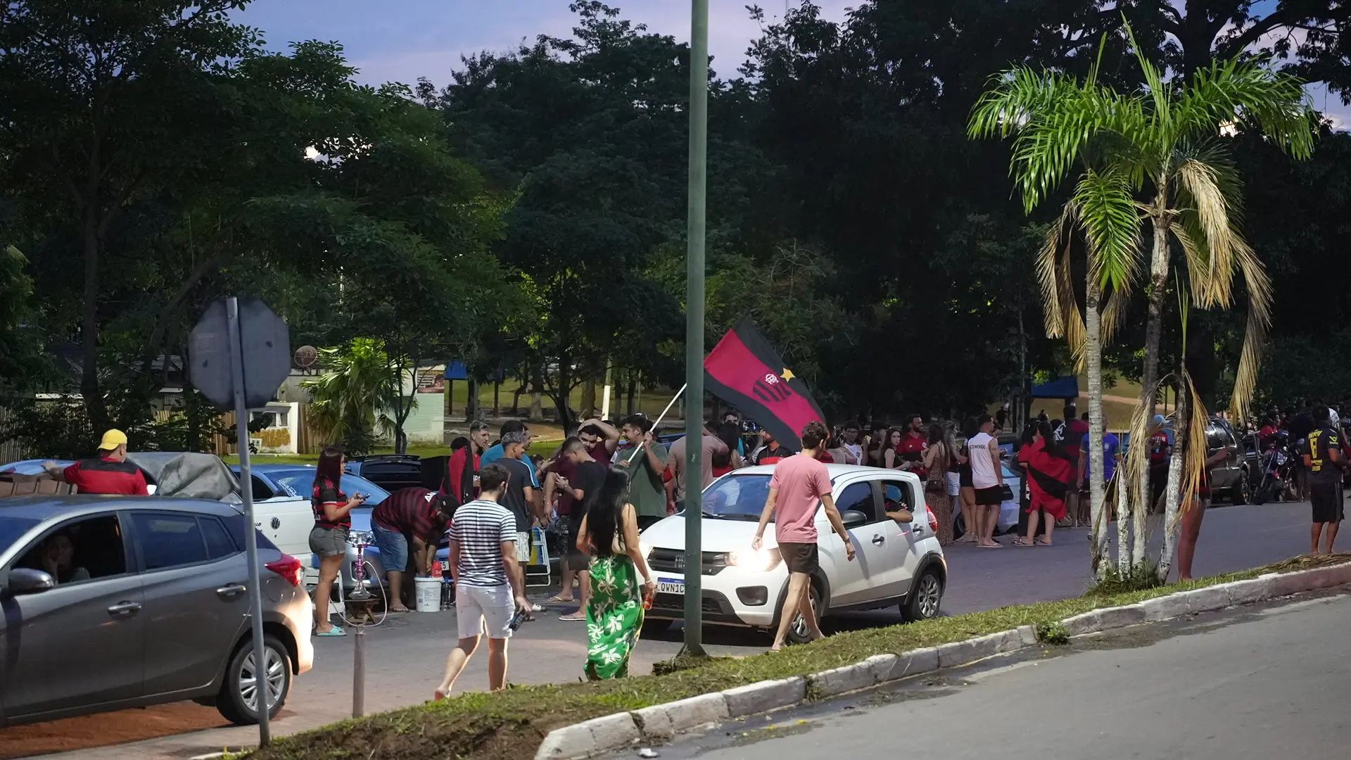 Festa da vitória leva multidão de flamenguistas em parque no Acre; VEJA AS FOTOS
