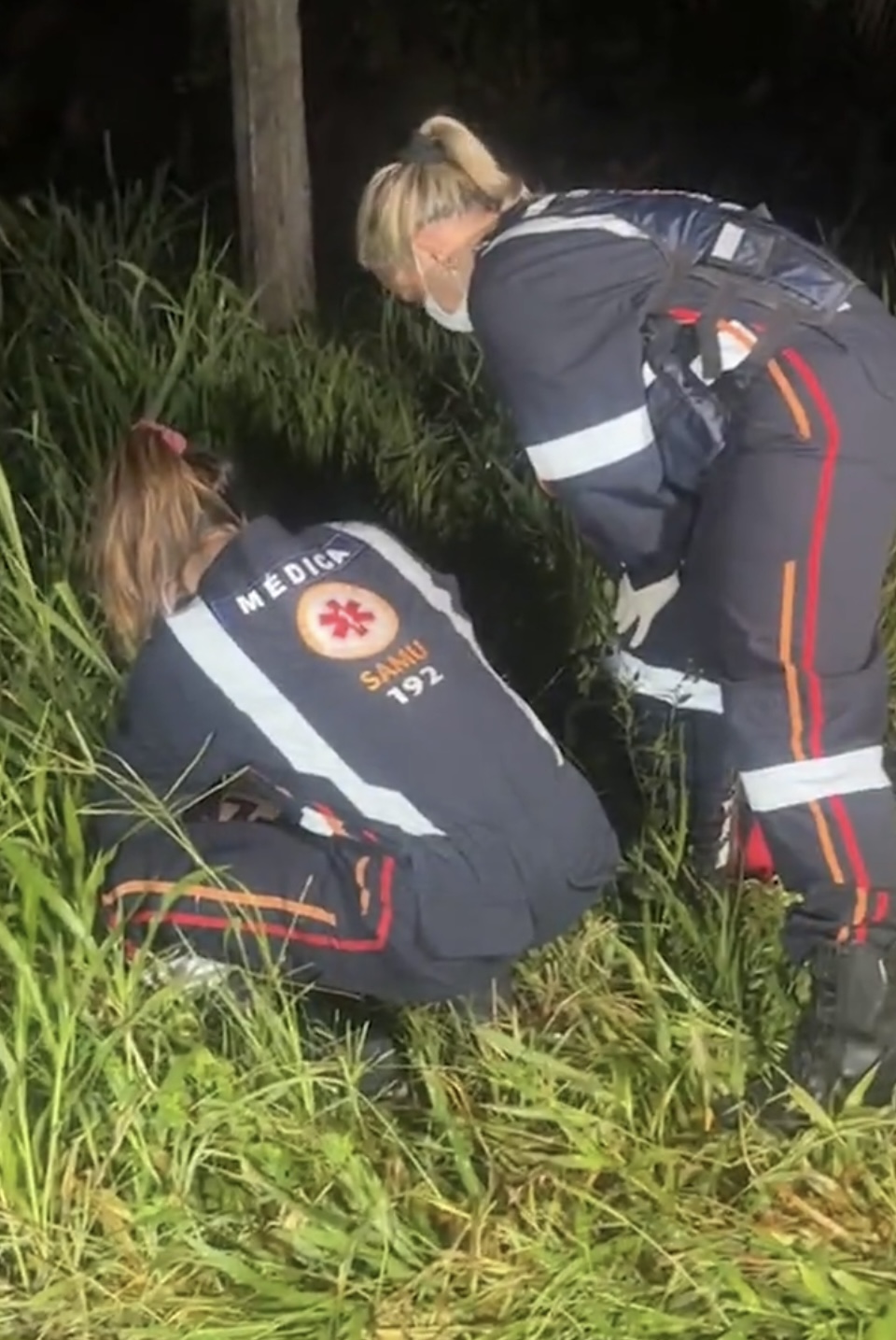 Médicos do SAMU constataram o óbito da vítima. Foto: Reprodução 