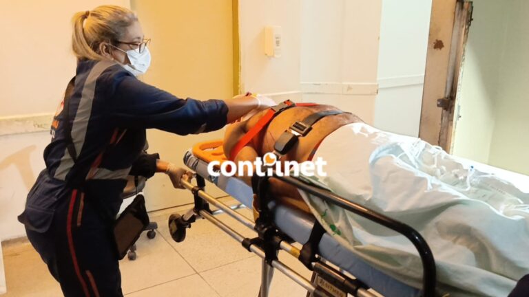 Homem sobe em árvore para cortar galhos, leva choque e vai parar no pronto-socorro