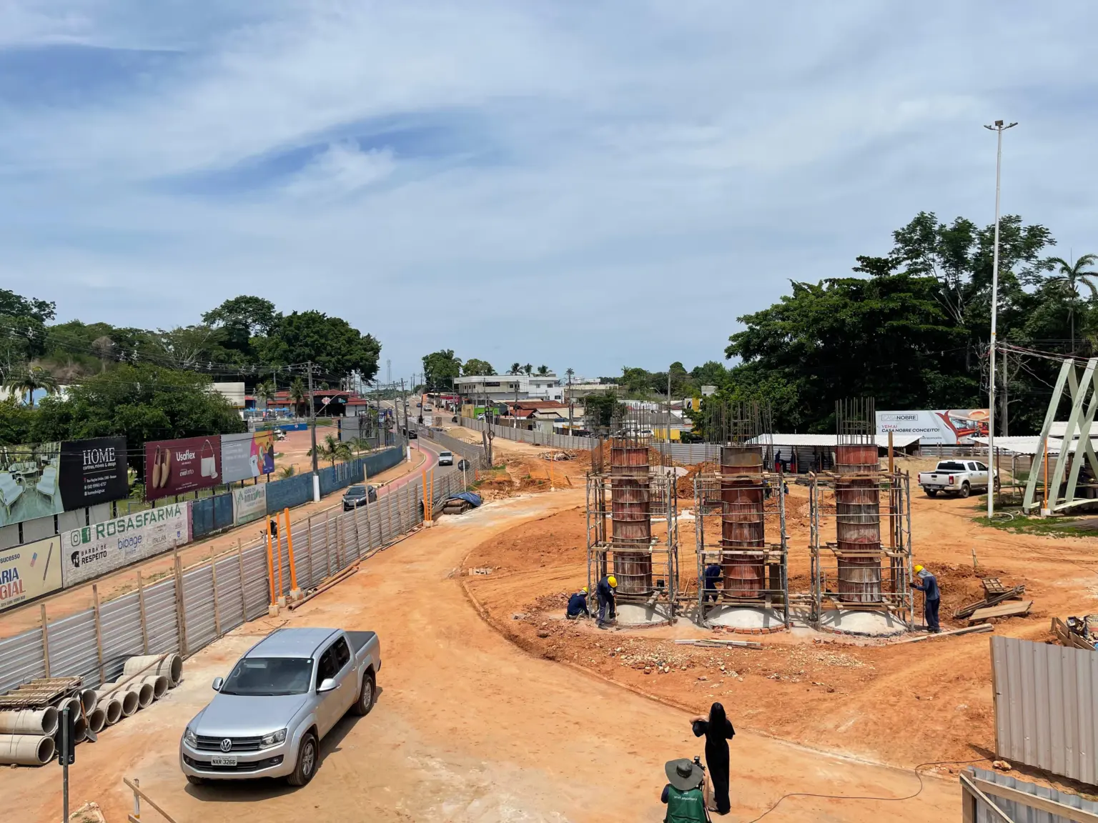 Com avanço da obra do viaduto da AABB, Prefeitura fará teste de estreitamento de pista; entenda