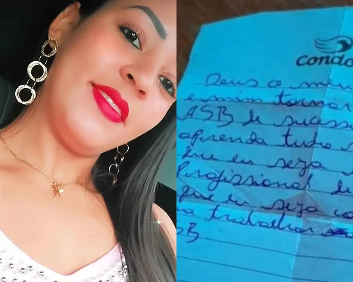 Antes de ser morta a facadas pelo ex na frente da filha, vítima deixou carta a Deus com planos para o futuro