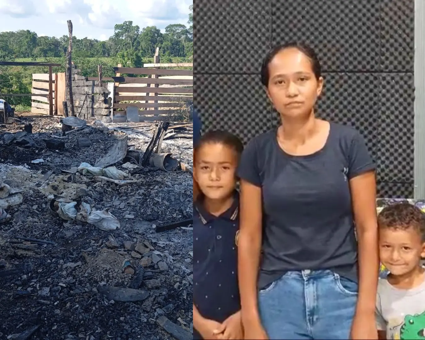 Incêndio destrói casa de trabalhadores rurais: “Ficamos só com a roupa do corpo”; ASSISTA
