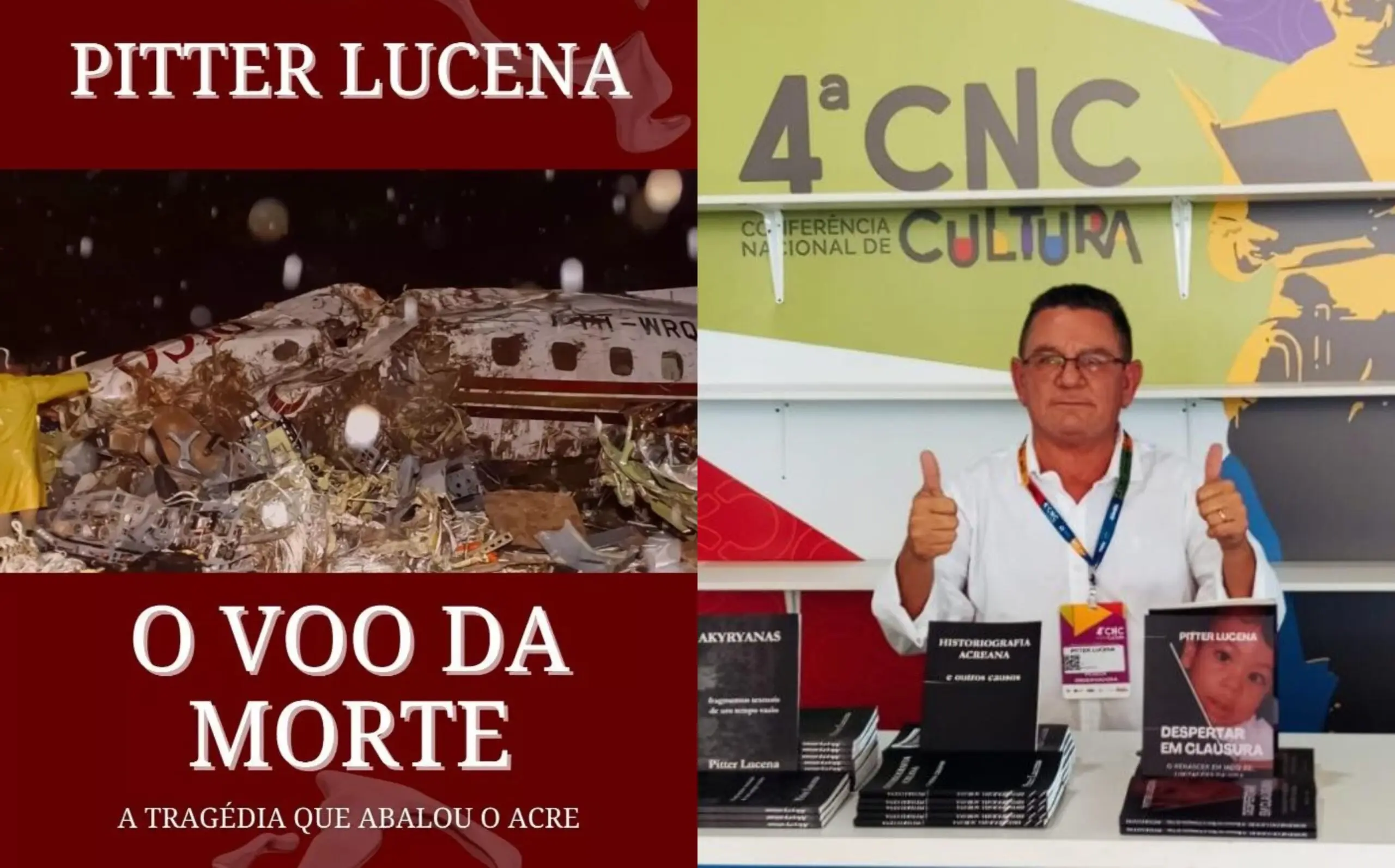 Jornalista do Acre lança livro sobre o segundo maior acidente aéreo do Acre e relembra tragédia