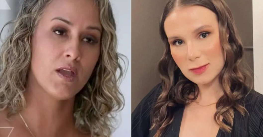 Mulher que não cedeu janela em avião discute com mãe de criança na TV; assista