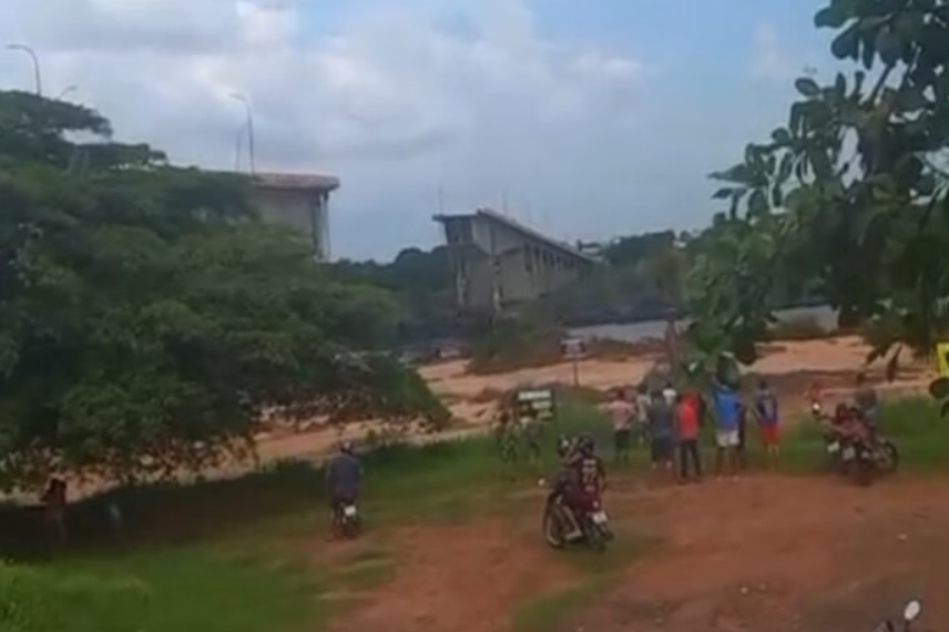 Veja momento exato em que ponte entre Tocantins e Maranhão desaba