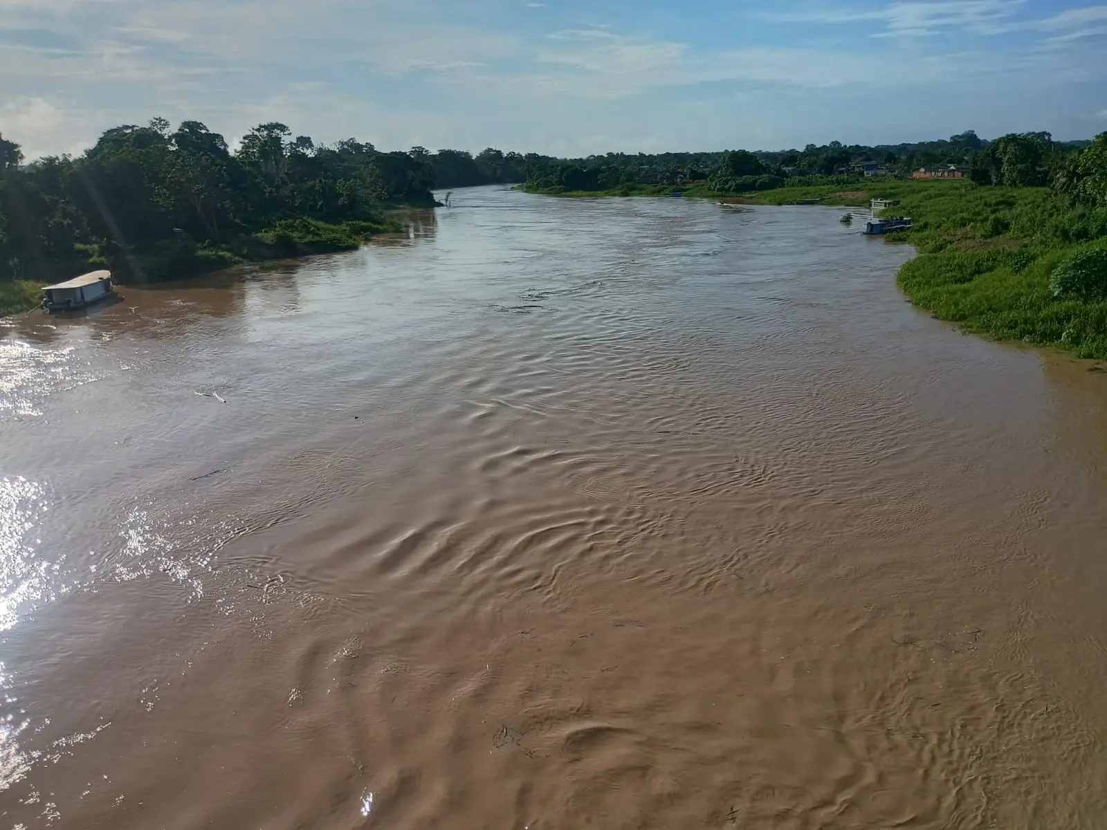 Rio Iaco continua enchendo e ultrapassa os 11 metros em Sena Madureira