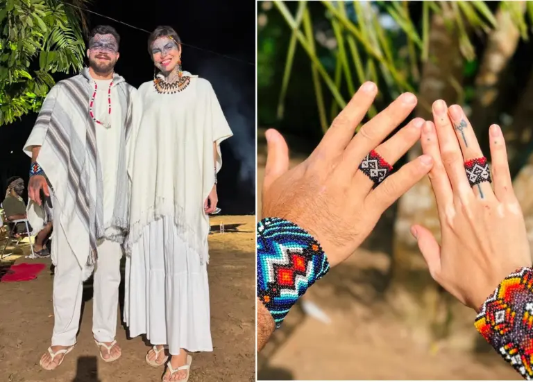 Jackie Pinheiro: influencer é pedida em noivado durante noite especial em aldeia do Acre