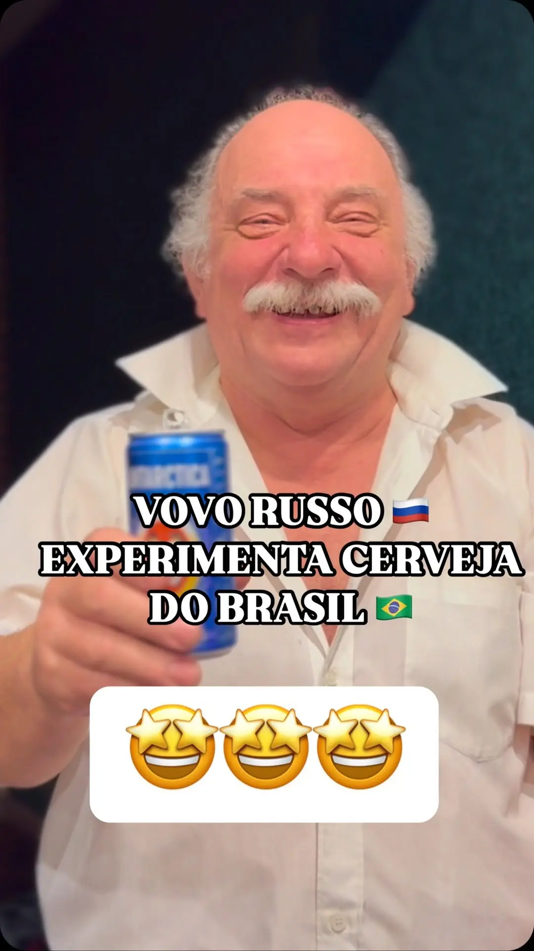 Russa do Acre leva cervejas brasileiras para avô experimentar na Rússia e vídeo viraliza
