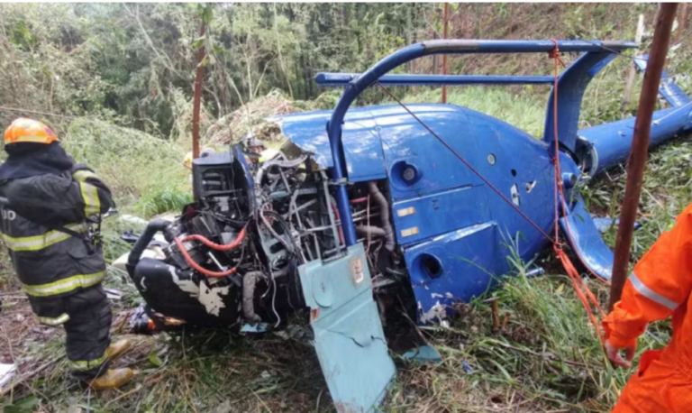 Vídeo mostra criança sendo resgatada após queda de helicóptero em Caieiras