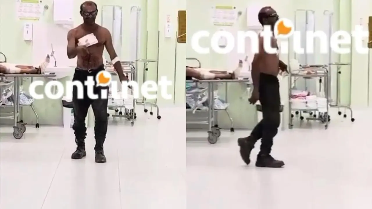 Após ser esfaqueado, morador em situação de rua sai do hospital dançando o hit ‘Vai descer para BC’; ASSISTA