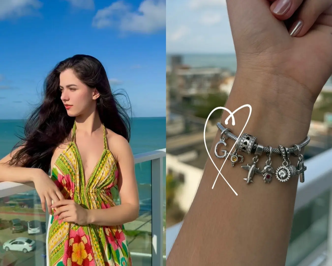 No ‘Caribe brasileiro’, nova namorada de Gladson mostra pulseira de luxo com inicial do governador