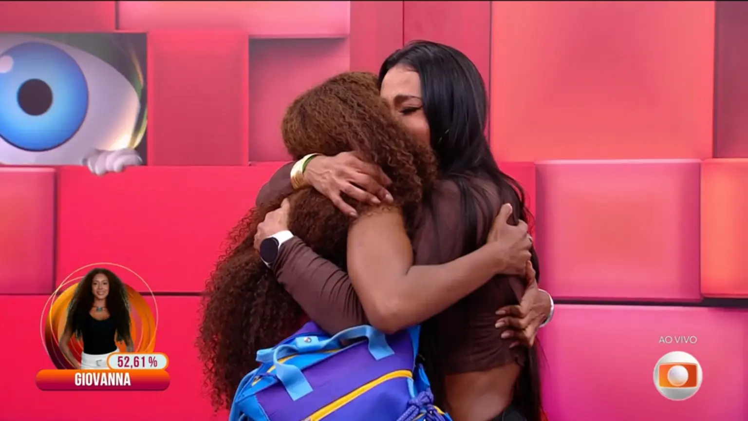 Giovanna é eliminada do BBB com 52,61% e Gracyanne vai para o quarto secreto assistir à casa